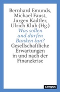 Cover: Was sollen und d&uuml;rfen Banken tun? - Campus Verlag Digital