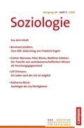 Cover: Soziologie 3/2020 - Campus Verlag Digital
