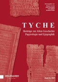 Cover: Tyche Band 34 (2019) - Holzhausen Verlag