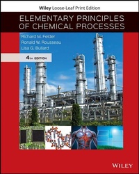 Enlarge image Cover: Elementary Principles of Chemical Processes - Wiley