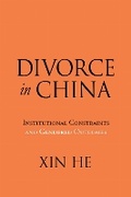Cover: Divorce in China - New York University Press