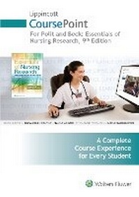 Enlarge image Cover: Lippincott CoursePoint for Polit: Essentials of Nursing Research - Lippincott Williams and Wilkins