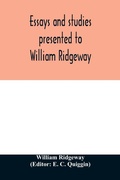 Cover: Essays and studies presented to William Ridgeway - ALPHA EDITION