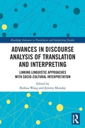 Cover: Advances in Discourse Analysis of Translation and Interpreting - Routledge