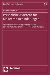 Abbildung von: Persönliche Assistenz für Kinder mit Behinderungen - Nomos