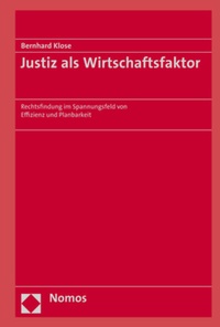Abbildung von: Justiz als Wirtschaftsfaktor - Nomos