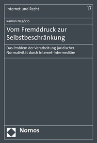 Abbildung von: Vom Fremddruck zur Selbstbeschränkung - Nomos