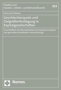 Abbildung von: Geschlechterquote und Zielgrößenfestlegung in Kapitalgesellschaften - Nomos