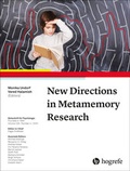 Bild: New Directions in Metamemory Research - Hogrefe Publishing