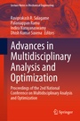 Cover: Advances in Multidisciplinary Analysis and Optimization - Springer