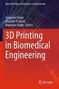 Abbildung von: 3D Printing in Biomedical Engineering - Springer