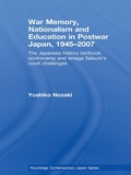 Cover: War Memory, Nationalism and Education in Postwar Japan - Routledge