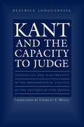 Cover: Kant and the Capacity to Judge - Princeton University Press