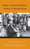 Cover: Edinburgh German Yearbook 13 - Camden House Inc