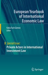 Abbildung von: Private Actors in International Investment Law - Springer