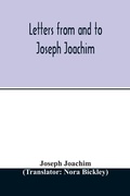 Cover: Letters from and to Joseph Joachim - ALPHA EDITION