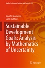 Cover: Sustainable Development Goals: Analysis by Mathematics of Uncertainty - Springer
