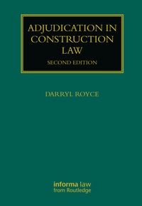 Abbildung von: Adjudication in Construction Law - CRC Press