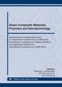 Cover: Green Composite Materials, Polymers and Nanotechnology - Trans Tech Publications Ltd