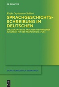 Cover: Sprachgeschichtsschreibung im Deutschen - De Gruyter
