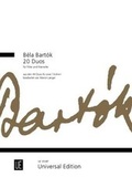 Cover: Bela Bartok 20 Duos - Universal Edition