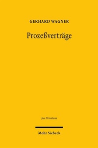 Abbildung von: Prozeßverträge - Mohr Siebeck