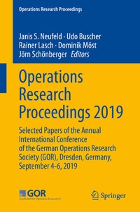Enlarge image Cover: Operations Research Proceedings 2019 - Springer