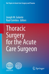 Abbildung von: Thoracic Surgery for the Acute Care Surgeon - Springer