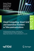Cover: Cloud Computing, Smart Grid and Innovative Frontiers in Telecommunications - Springer