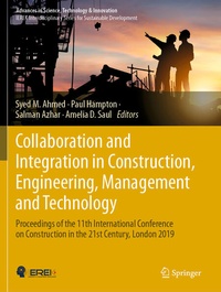 Enlarge image Cover: Collaboration and Integration in Construction, Engineering, Management and Technology - Springer