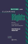 Cover: Buying and Clearing Rights - Routledge