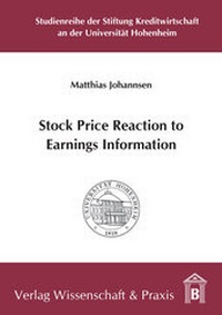 Abbildung von: Stock Price Reaction to Earnings Information. - Verlag Wissenschaft & Praxis