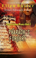 Cover: Pharaoh's Forgery (Karina Cardinal Mystery, #4) - Power to the Pen