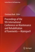 Cover: Proceedings of the 9th International Conference on Maintenance and Rehabilitation of Pavements-Mairepav9 - Springer