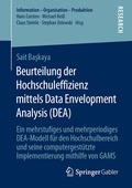 Cover: Beurteilung der Hochschuleffizienz mittels Data Envelopment Analysis (DEA) - Springer Gabler