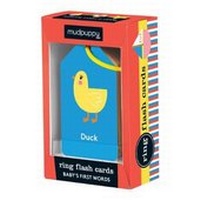 Enlarge image Cover: Baby's First Words Ring Flash Cards - Galison