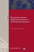Cover: The Interaction between Family Law, Succession Law and Private International Law - Intersentia Ltd