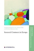 Bild: Immoral Contracts in Europe - Intersentia Ltd