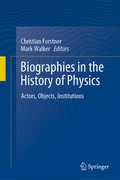 Cover: Biographies in the History of Physics - Springer