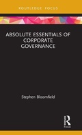 Cover: Absolute Essentials of Corporate Governance - Routledge