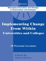 Cover: Implementing Change from Within in Universities and Colleges - Routledge