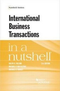 Enlarge image Cover: International Business Transactions in a Nutshell - West Academic Press