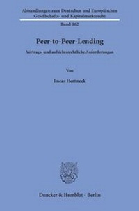 Abbildung von: Peer-to-Peer-Lending. - Duncker & Humblot