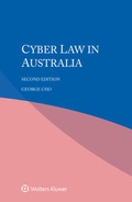 Cover: Cyber law in Australia - Kluwer Law International