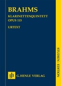 Cover: Johannes Brahms - Klarinettenquintett h-moll op. 115 f&uuml;r Klarinette (A), 2 Violinen, Viola und Violoncello - Henle, G&uuml;nter