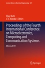 Cover: Proceedings of the Fourth International Conference on Microelectronics, Computing and Communication Systems - Springer