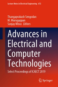 Enlarge image Cover: Advances in Electrical and Computer Technologies - Springer