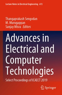 Enlarge image Cover: Advances in Electrical and Computer Technologies - Springer