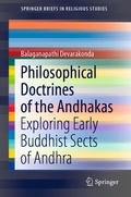 Cover: Philosophical Doctrines of the Andhakas - Springer