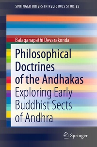 Enlarge image Cover: Philosophical Doctrines of the Andhakas - Springer